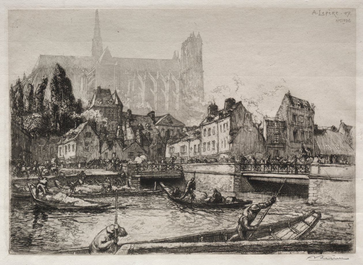 Arrivo delle Verdure-Amiens da Auguste Louis Lepère