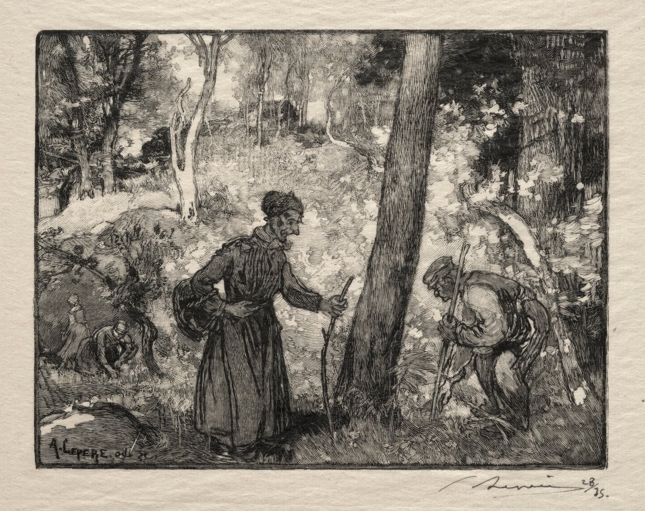 Au Rocher Bernard da Auguste Louis Lepère