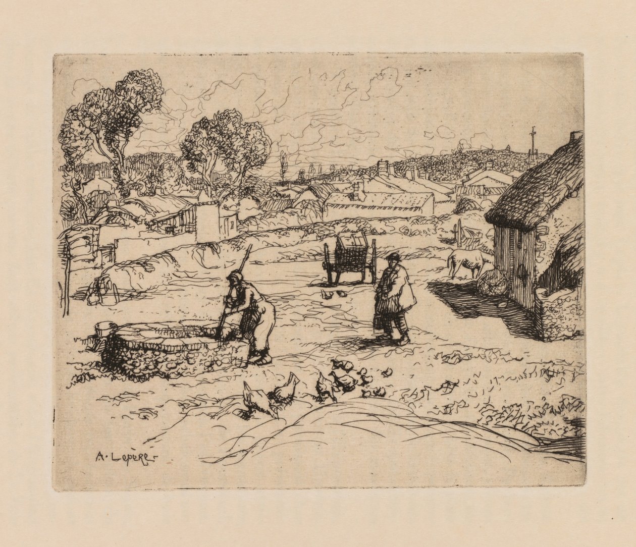 Auguste Lepère: La Masure Vendée da Auguste Louis Lepère
