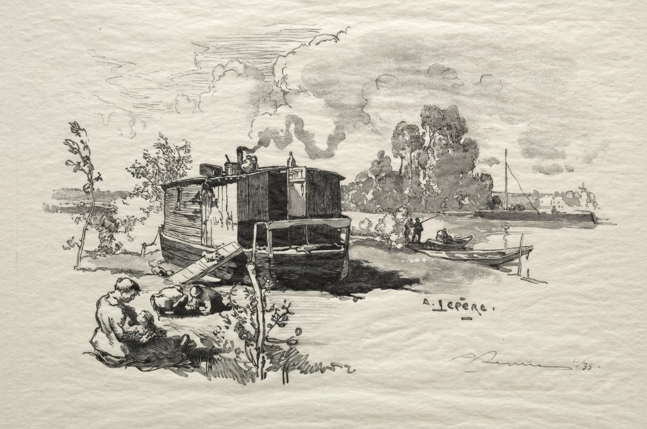 Bateau logement da Auguste Louis Lepère