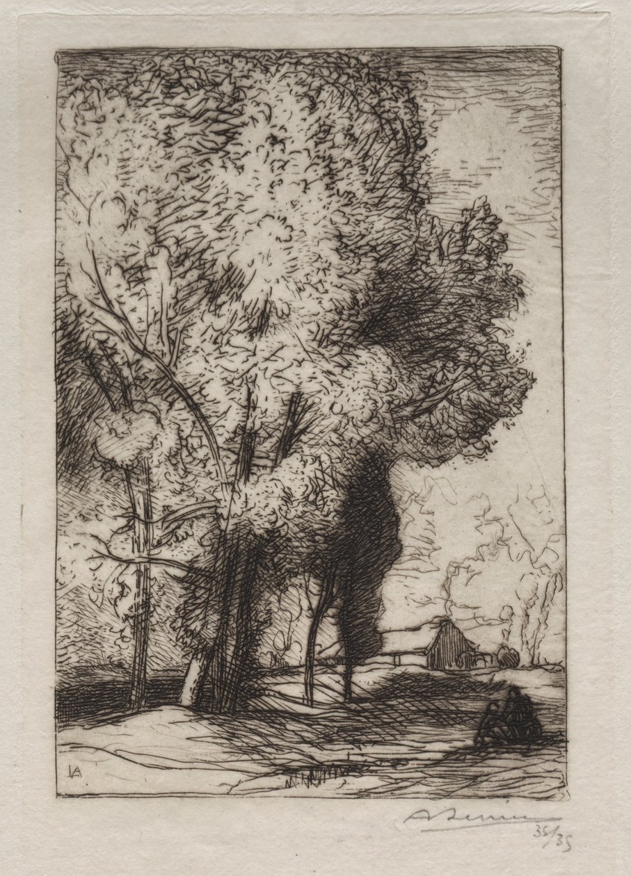 Capanna tra i pioppi da Auguste Louis Lepère