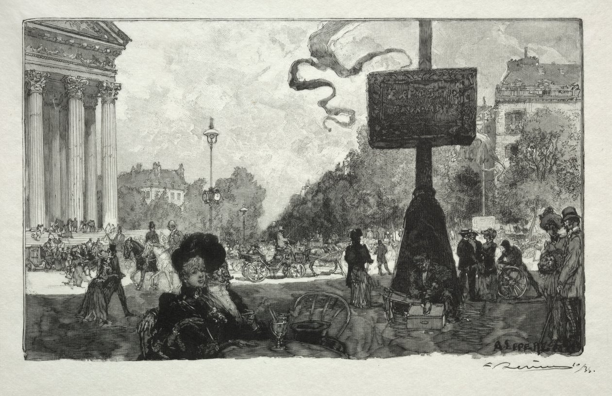 Angolo di Rue Royale da Auguste Louis Lepère