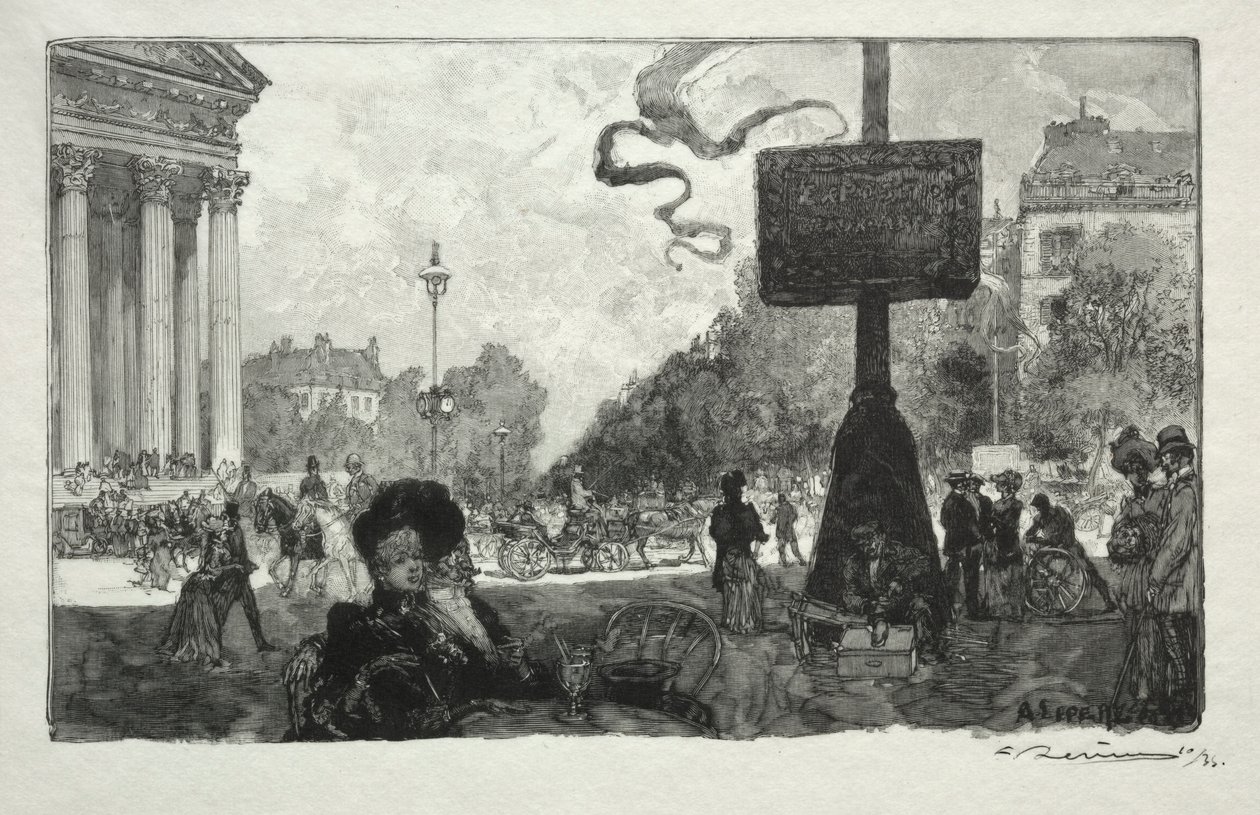 Coin de la Rue Royale, 1890 da Auguste Louis Lepère