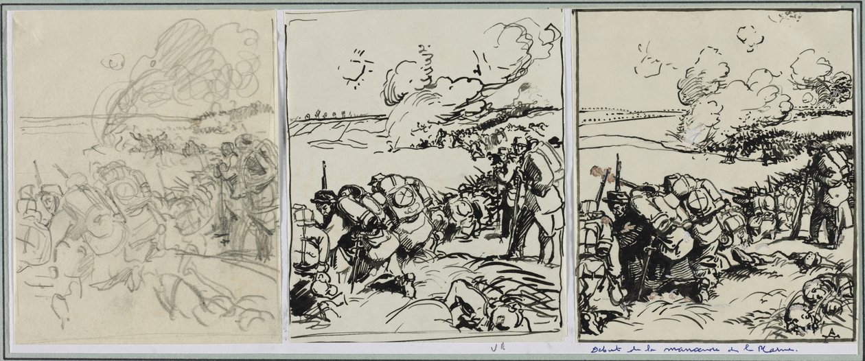 Inizio della manovra della Marna da Auguste Louis Lepère
