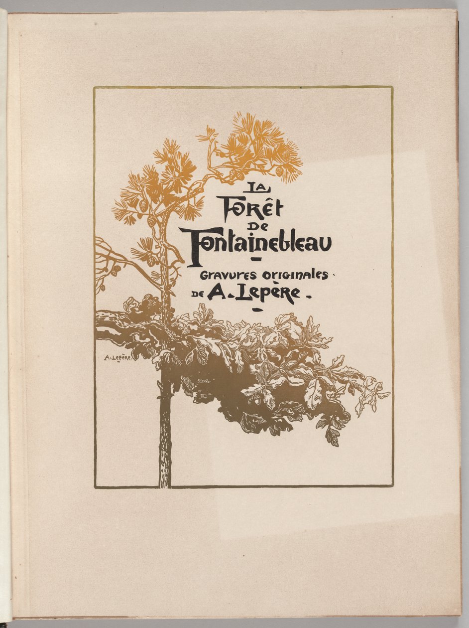 Foresta di Fontainebleau: Copertina (La Forêt de Fontainebleau) da Auguste Louis Lepère