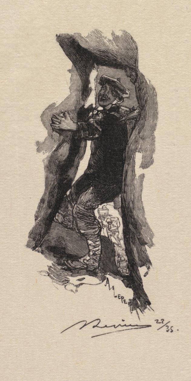 Foresta di Fontainebleau: Passo delle Sette Caverne La Forêt de Fontainebleau..., 1890 da Auguste Louis Lepère