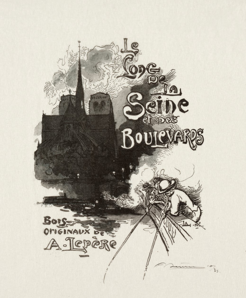 Frontespizio: Lungo la Senna e i Boulevard da Auguste Louis Lepère