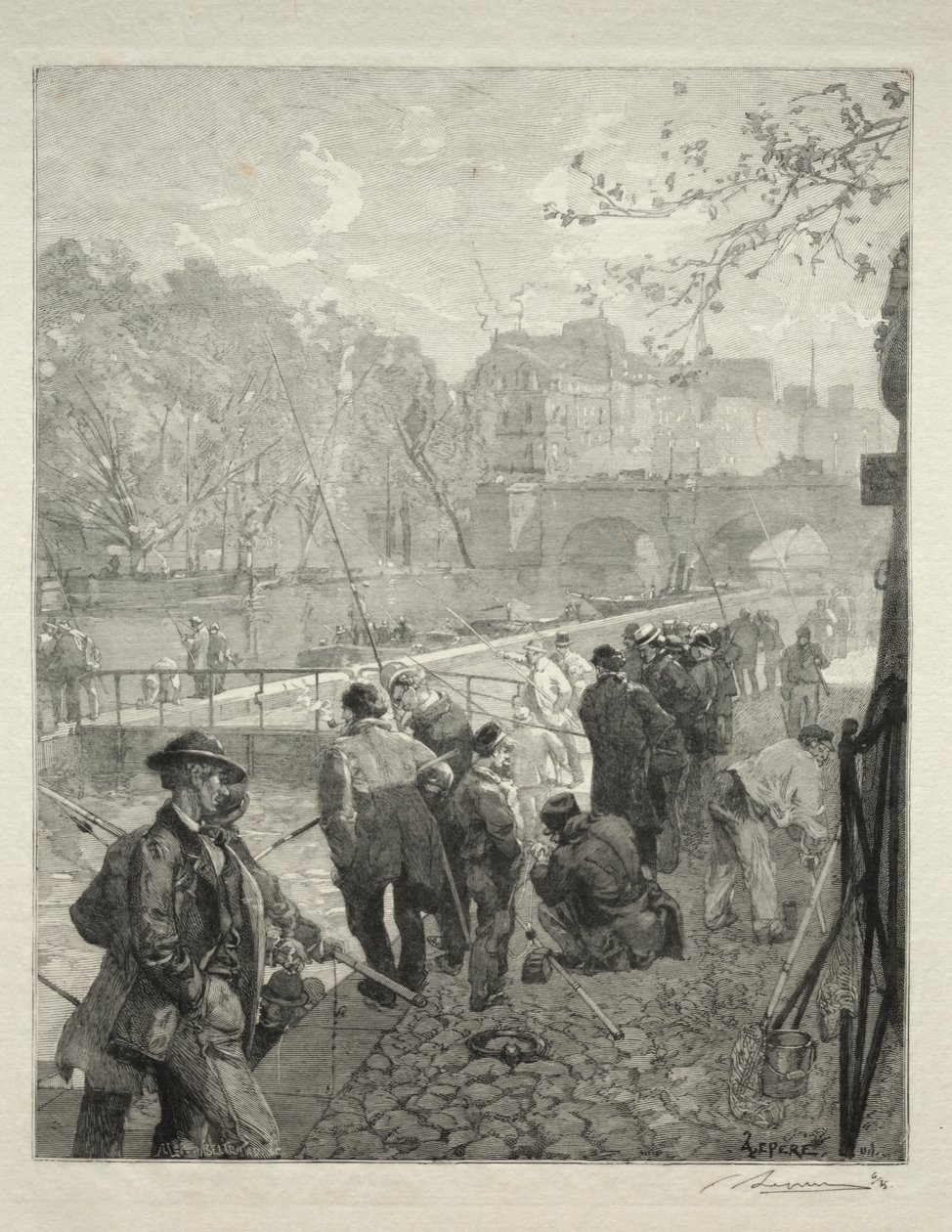 La chiusa della Monnaie da Auguste Louis Lepère