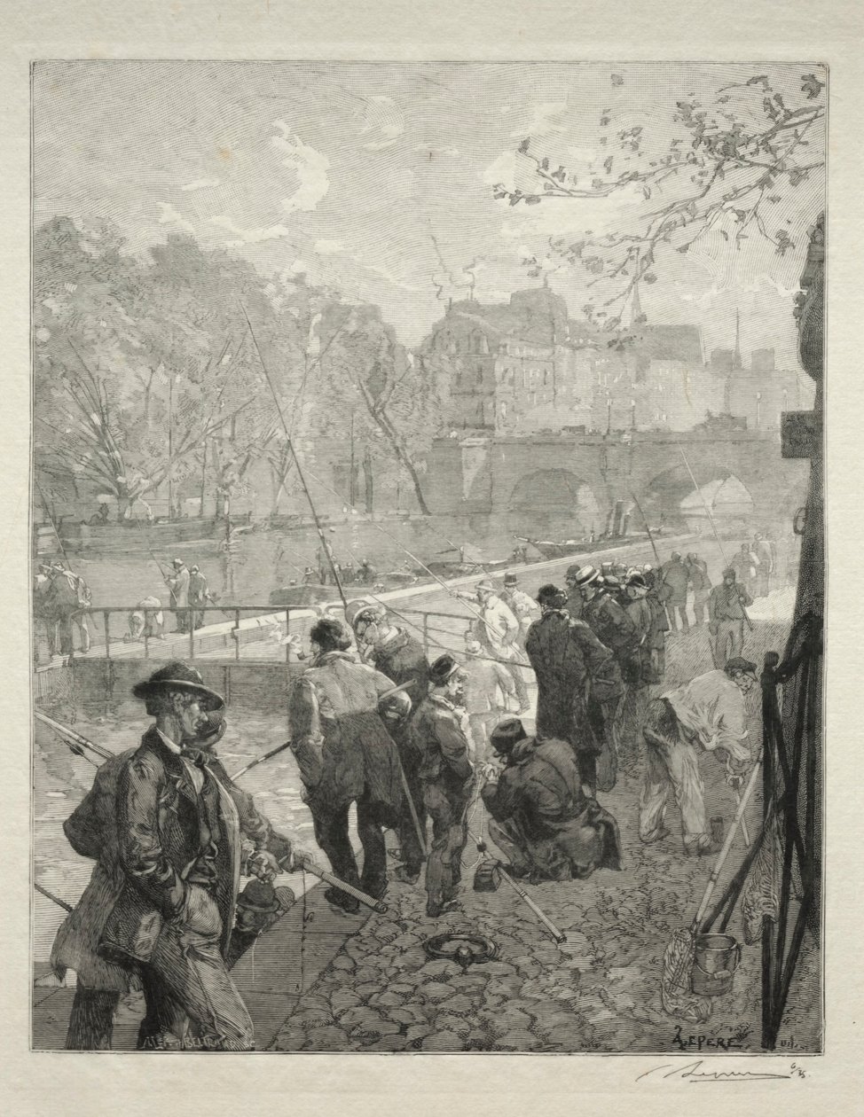 La chiusa della Monnaie da Auguste Louis Lepère