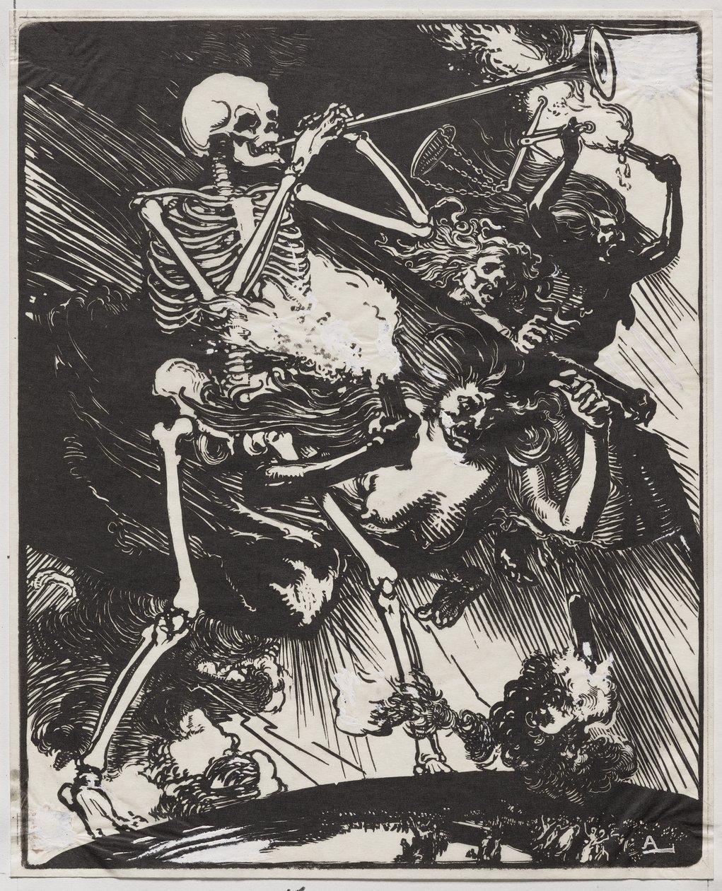 La morte e le passioni che si abbattono sulla terra da Auguste Louis Lepère