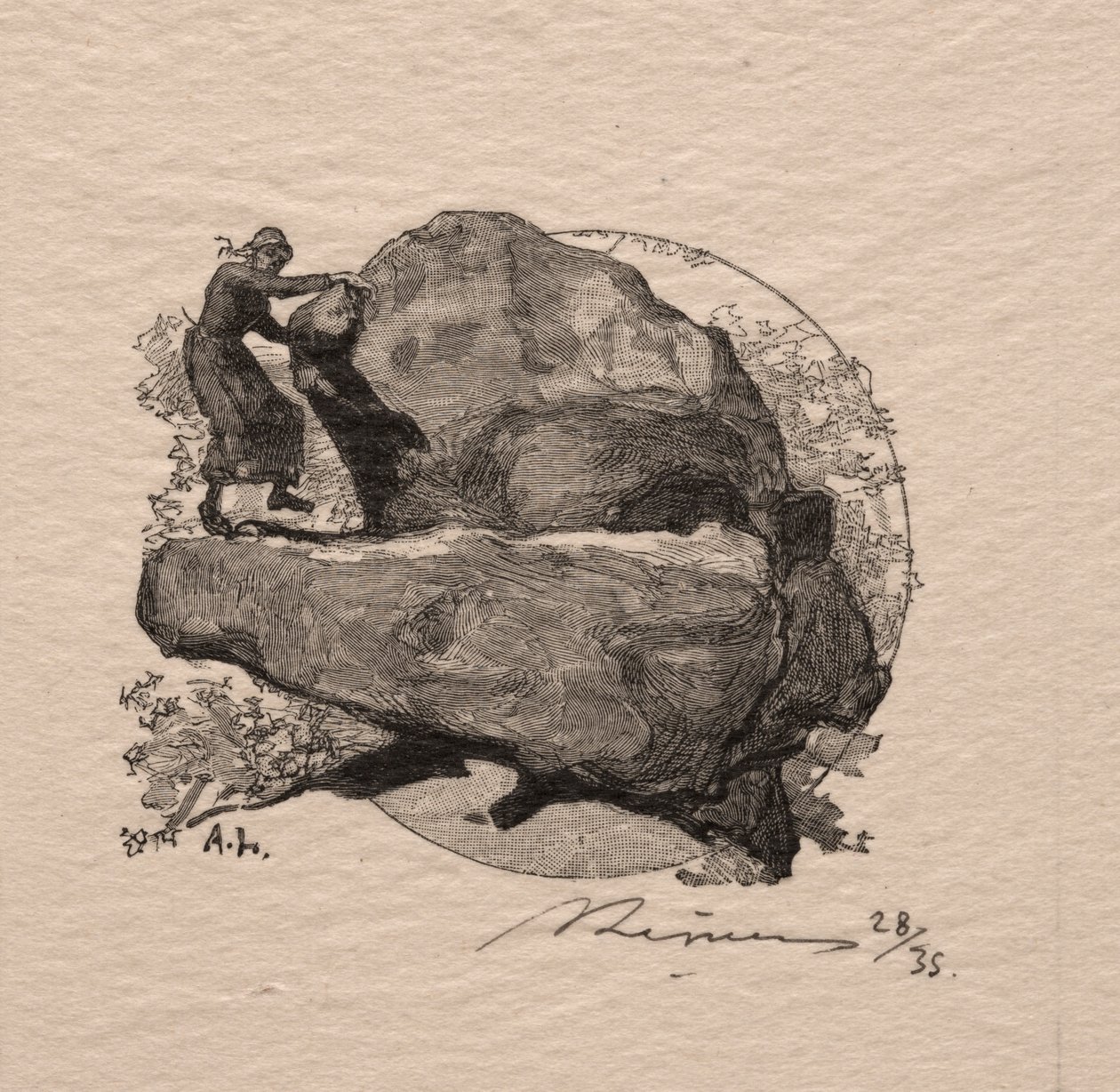 La roccia che trema da Auguste Louis Lepère