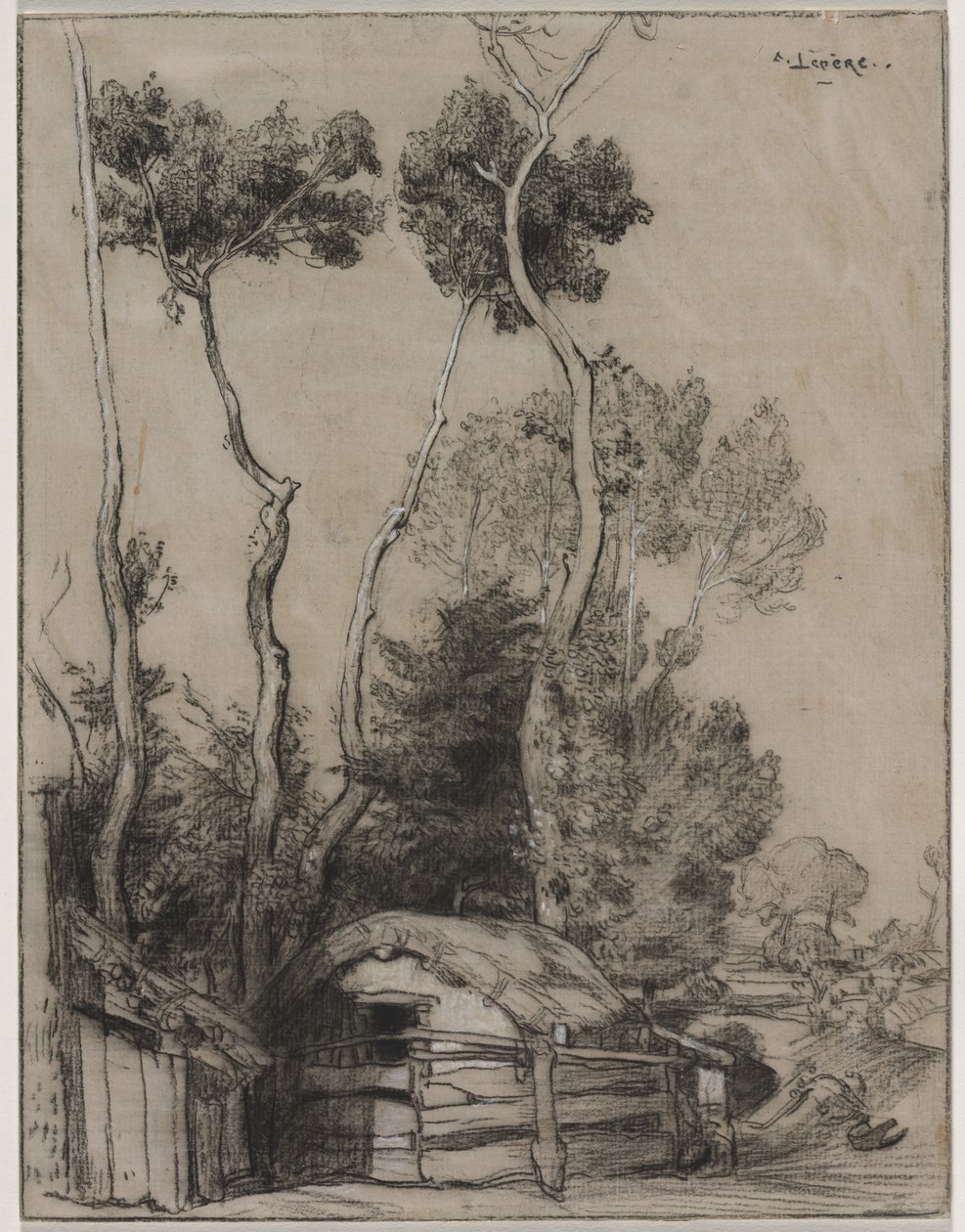 Paesaggio con cottage da Auguste Louis Lepère