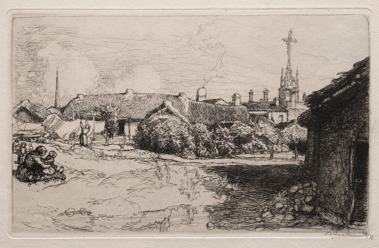 Le Calvaire, St. Jean-de-Mont, 1909 da Auguste Louis Lepère