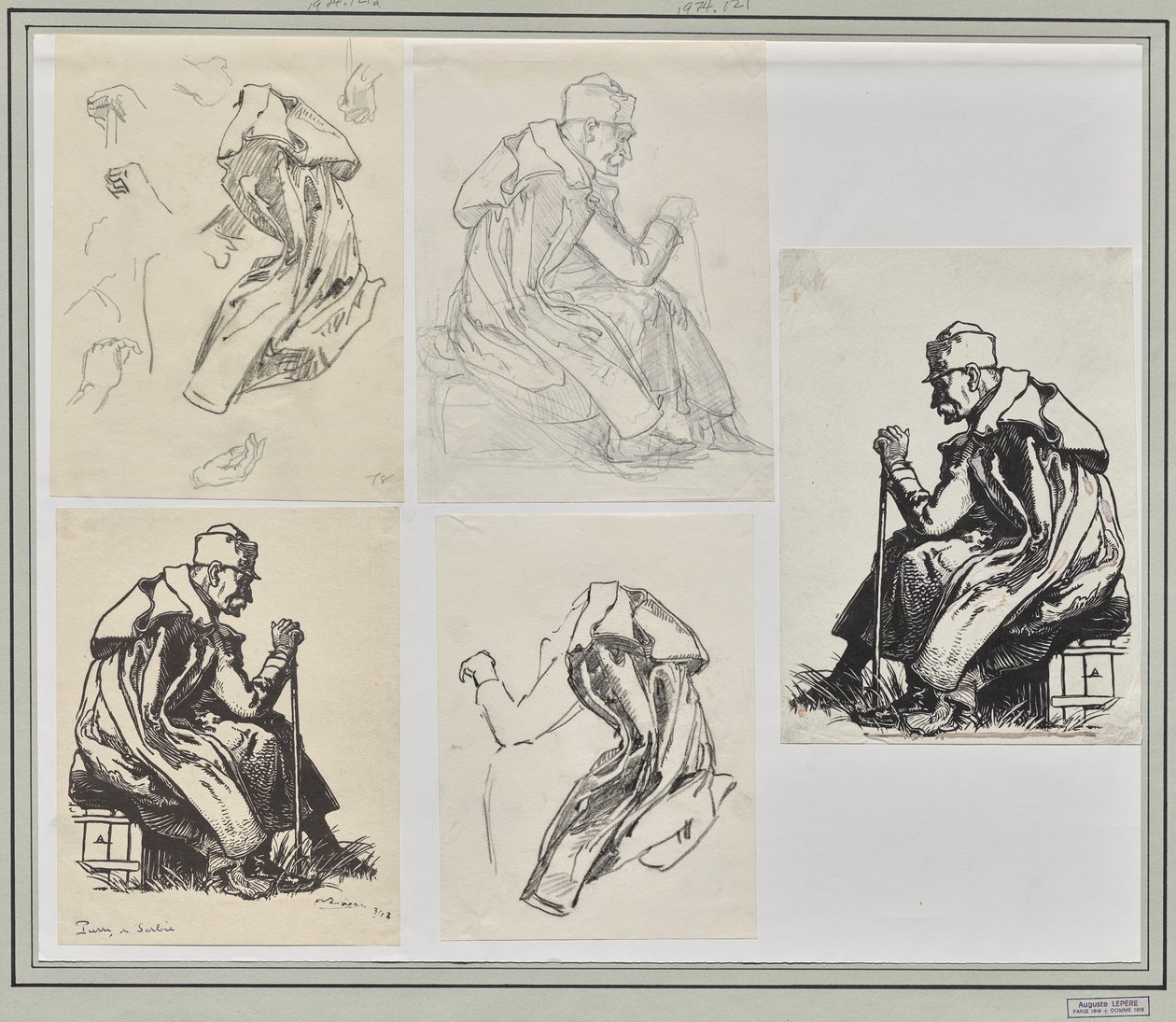 Il re Pietro di Serbia da Auguste Louis Lepère