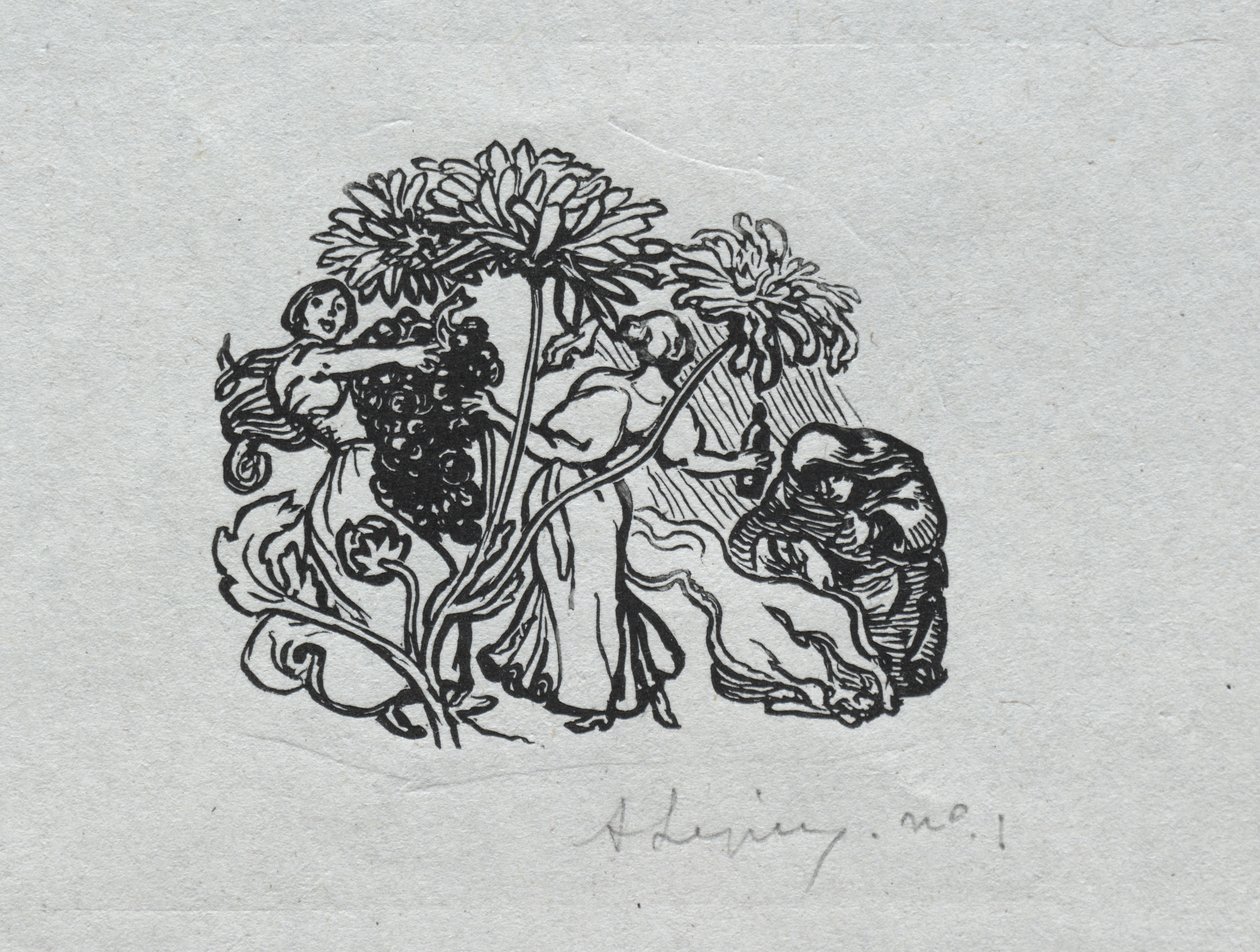 Almanacco di Parigi, 1897: Finale, Autunno da Auguste Louis Lepère