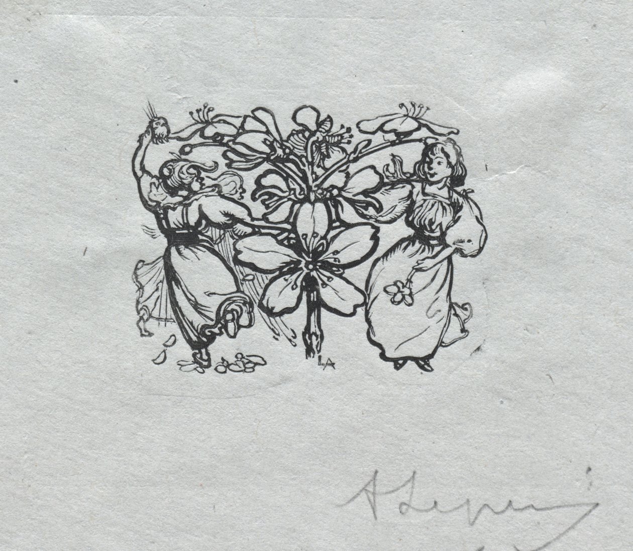 Almanacco di Parigi, 1897: Finale, Primavera da Auguste Louis Lepère