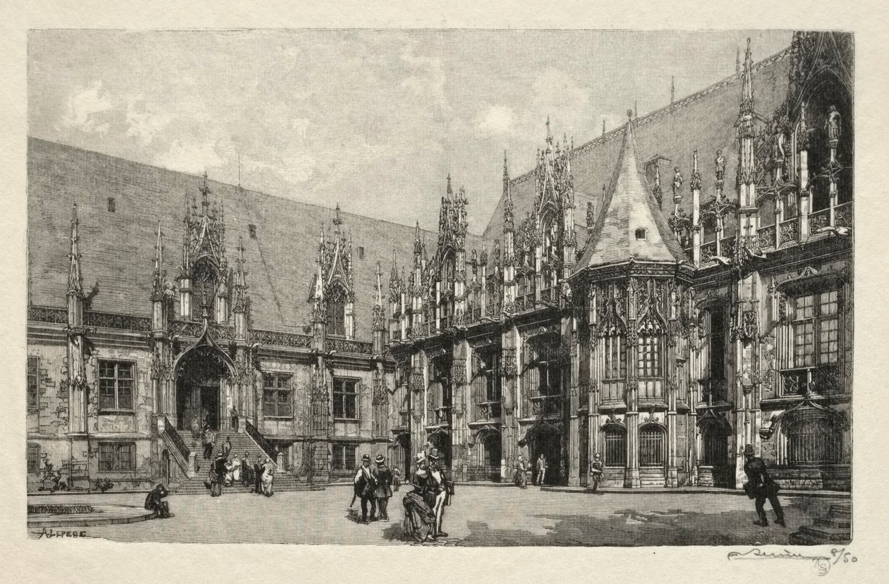 Rouen Illustré: Le Palais de Justice da Auguste Louis Lepère