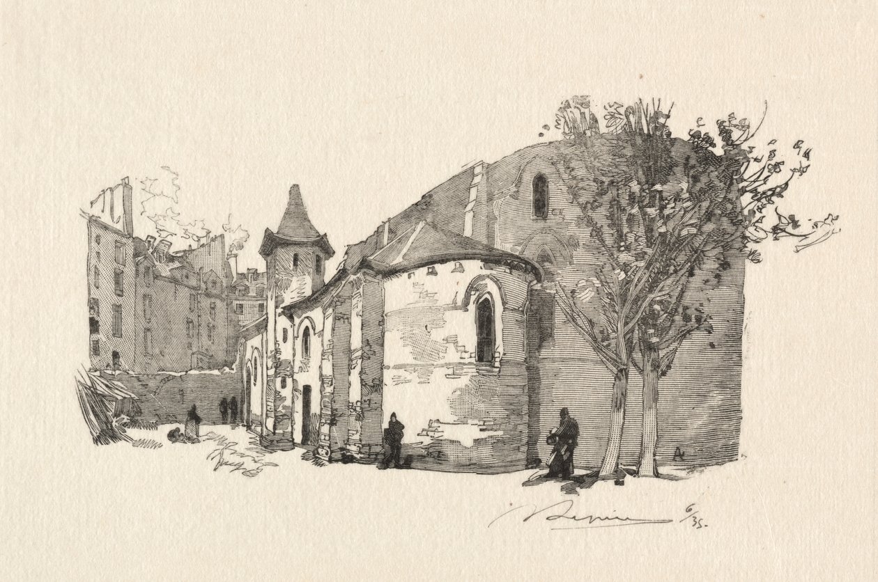 San Giuliano il Povero, Vista esterna da Auguste Louis Lepère