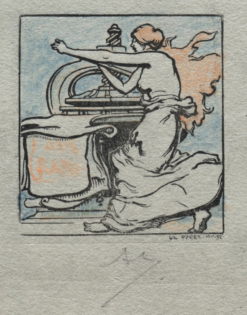 Il tipografo da Auguste Louis Lepère