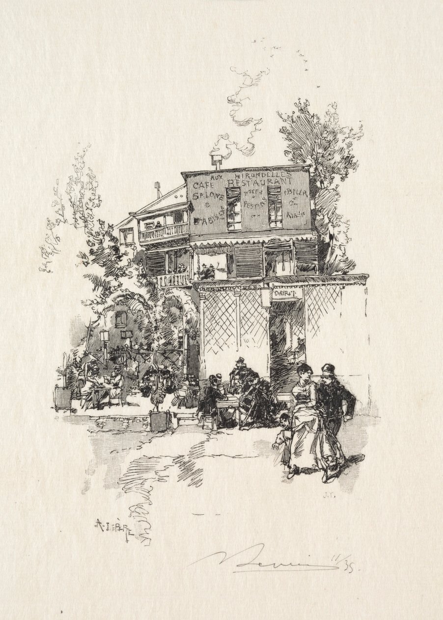 Una Guinguette da Auguste Louis Lepère