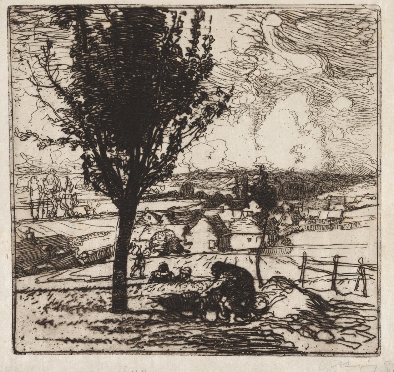 Veu de Jouy-le-Moutier, 1893 da Auguste Louis Lepère