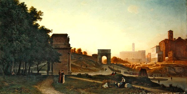 Il Foro al tramonto, 1865 da Auguste Paul Charles Anastasi
