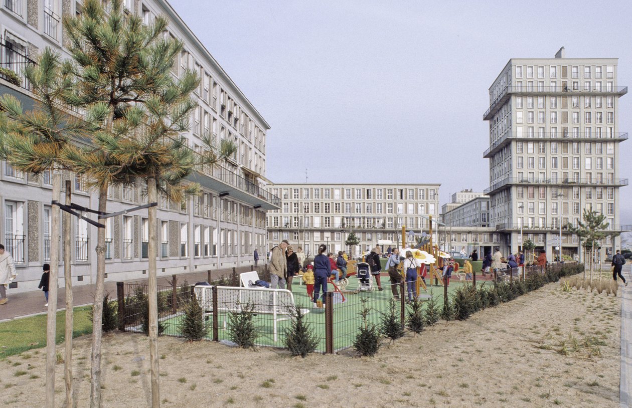 Edificio residenziale a Le Havre (Senna Marittima). Città iscritta come Patrimonio dell