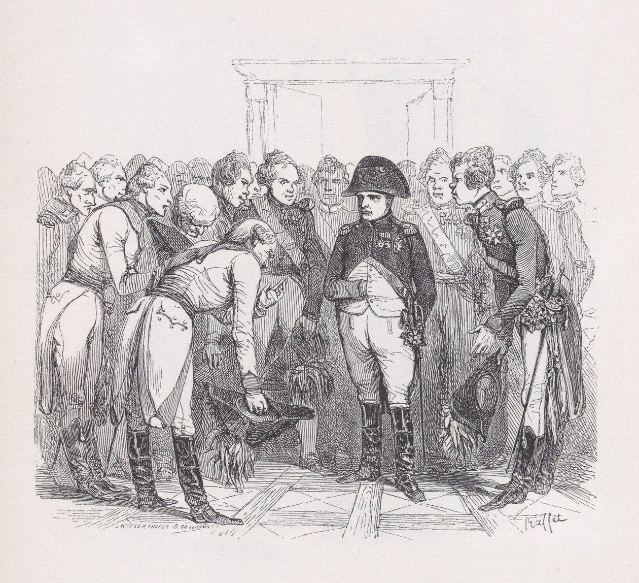 Il Dio delle brave persone da Le opere complete di Béranger, 1836. Creatori: Auguste Raffet, Lacoste, Eugène Guillaumot da Auguste Raffet, Lacoste, Eugène Guillaumot