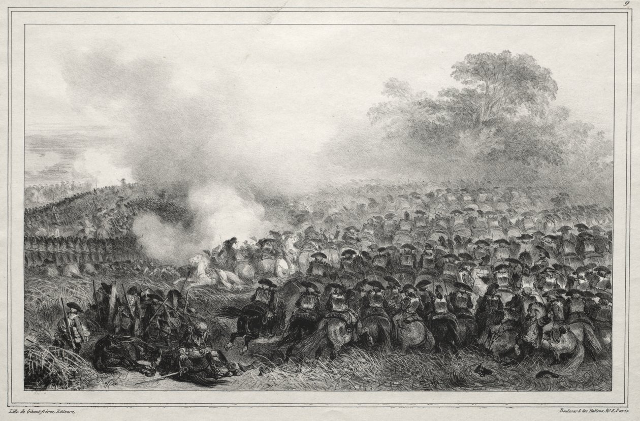 Album per il 1835: Carré enfoncé... da Auguste Raffet