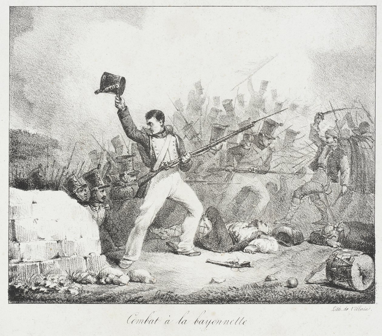 Combattimento alla baionetta da Auguste Raffet