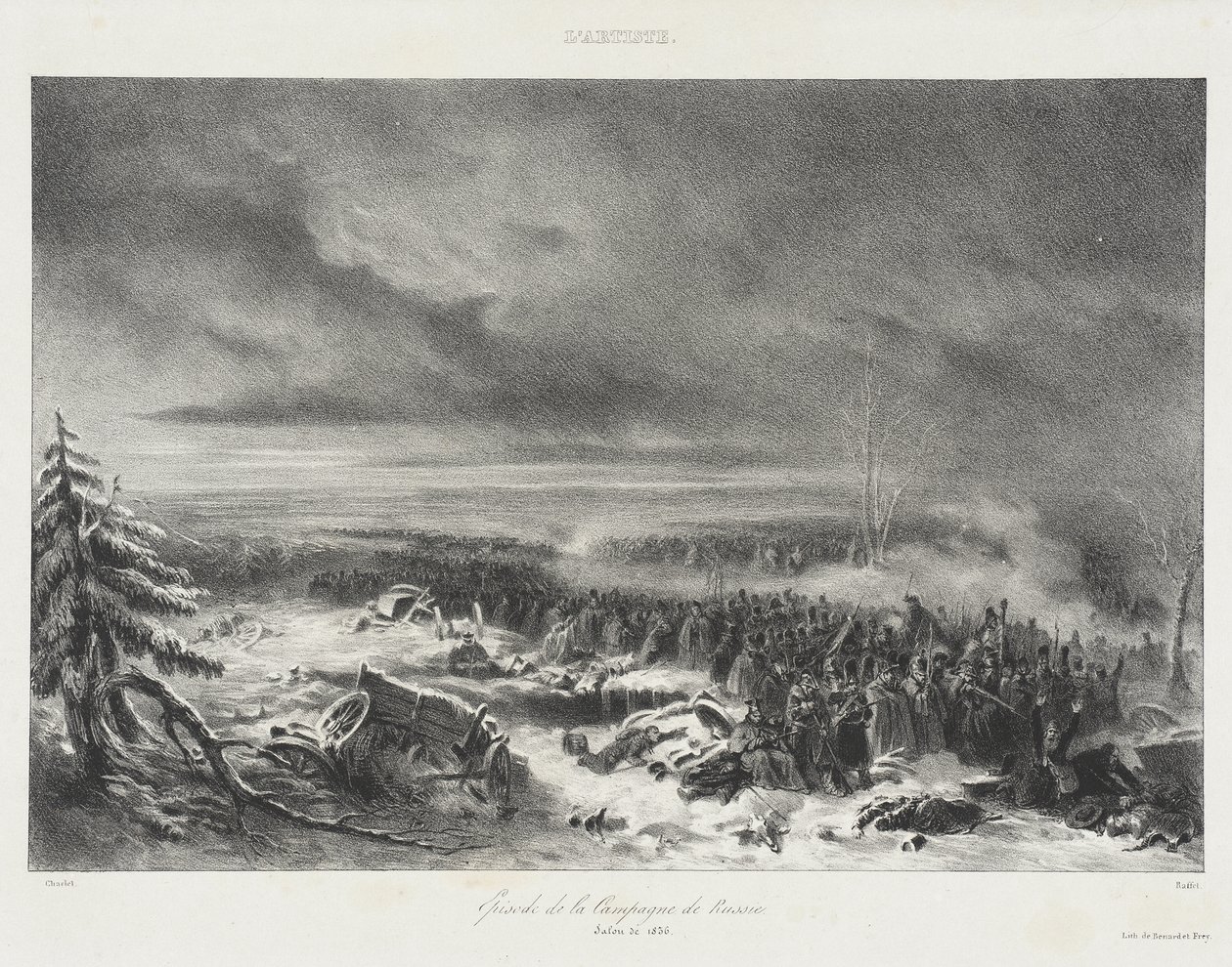 Episodio della Campagna di Russia - Salone del 1836 da Auguste Raffet