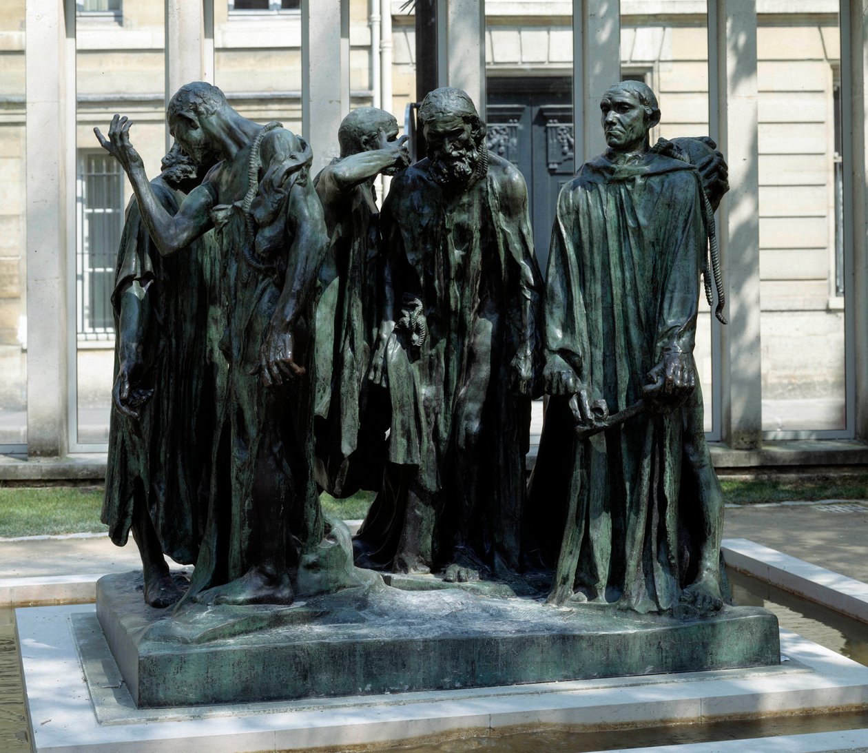 Il monumento dei borghesi di Calais da Auguste Rodin