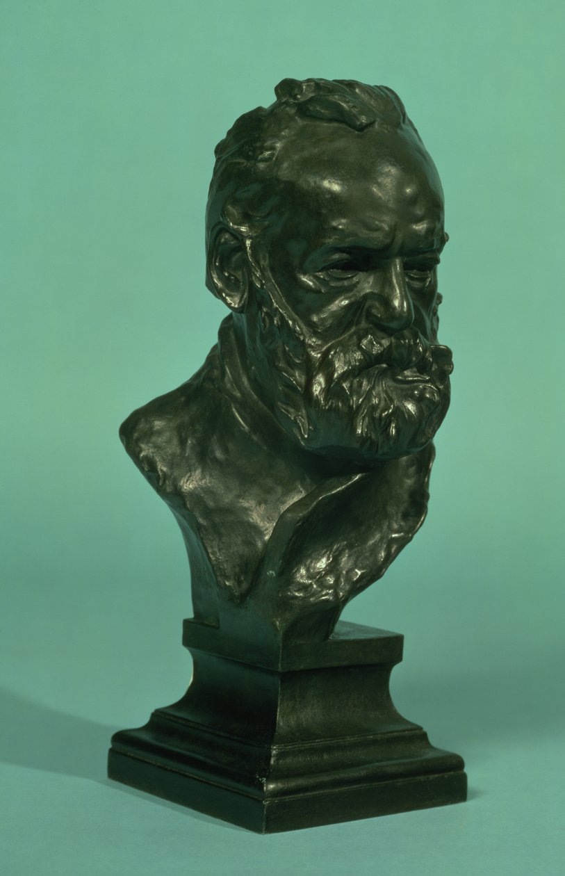 Testa ritratto di Victor Hugo (1802-85) da Auguste Rodin