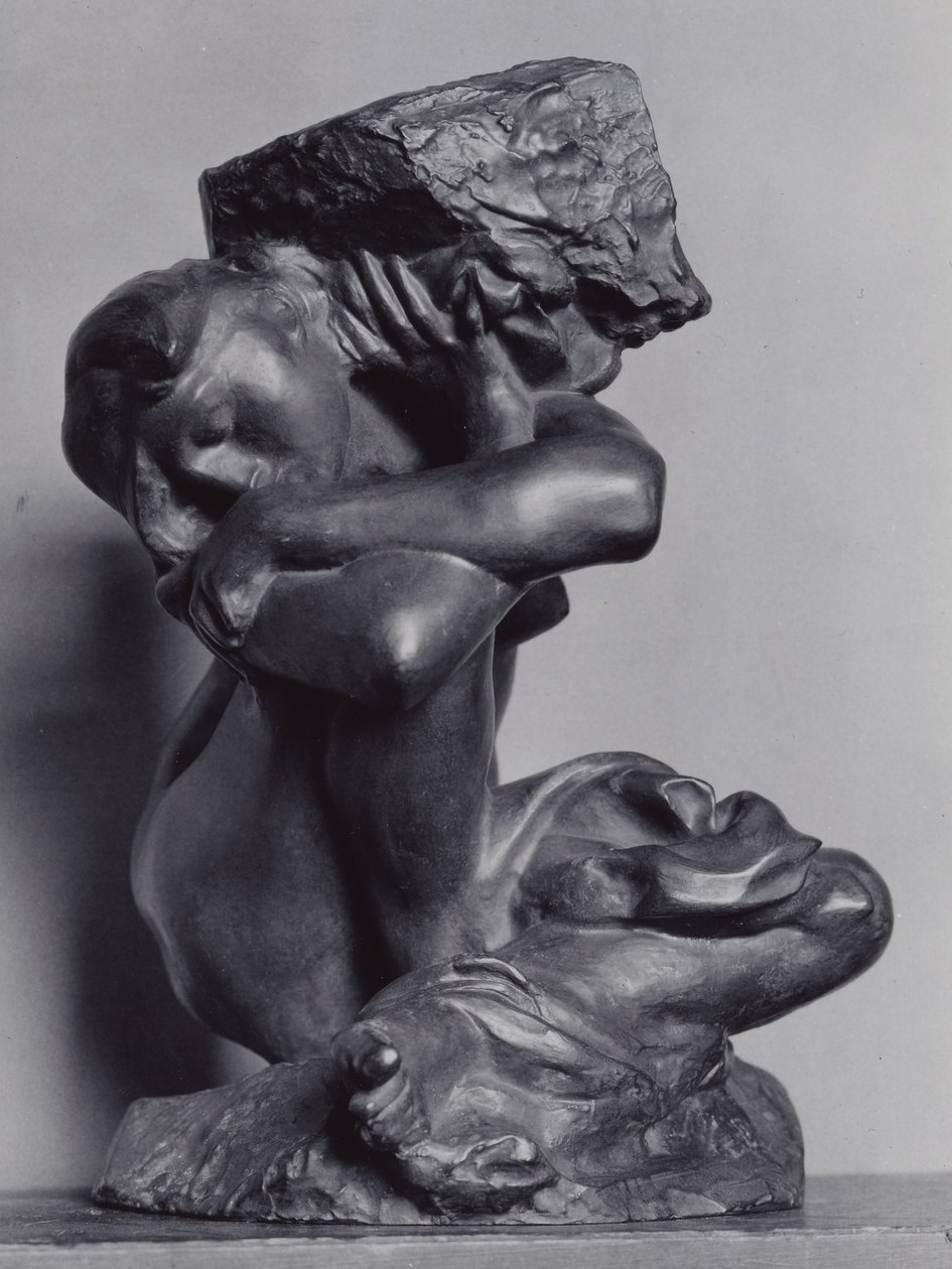 La cariatide caduta che porta la sua pietra da Auguste Rodin