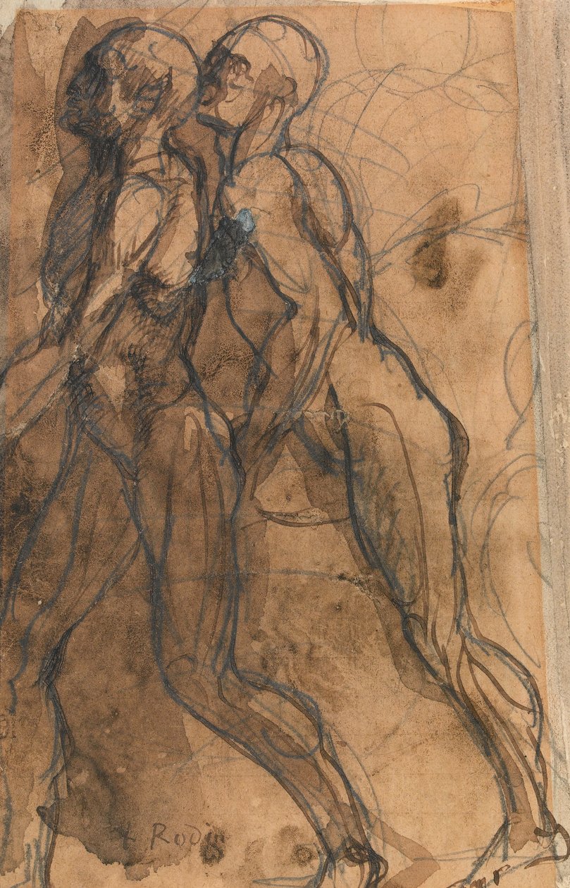 Le ombre che si avvicinano a Dante e Virgilio da Auguste Rodin