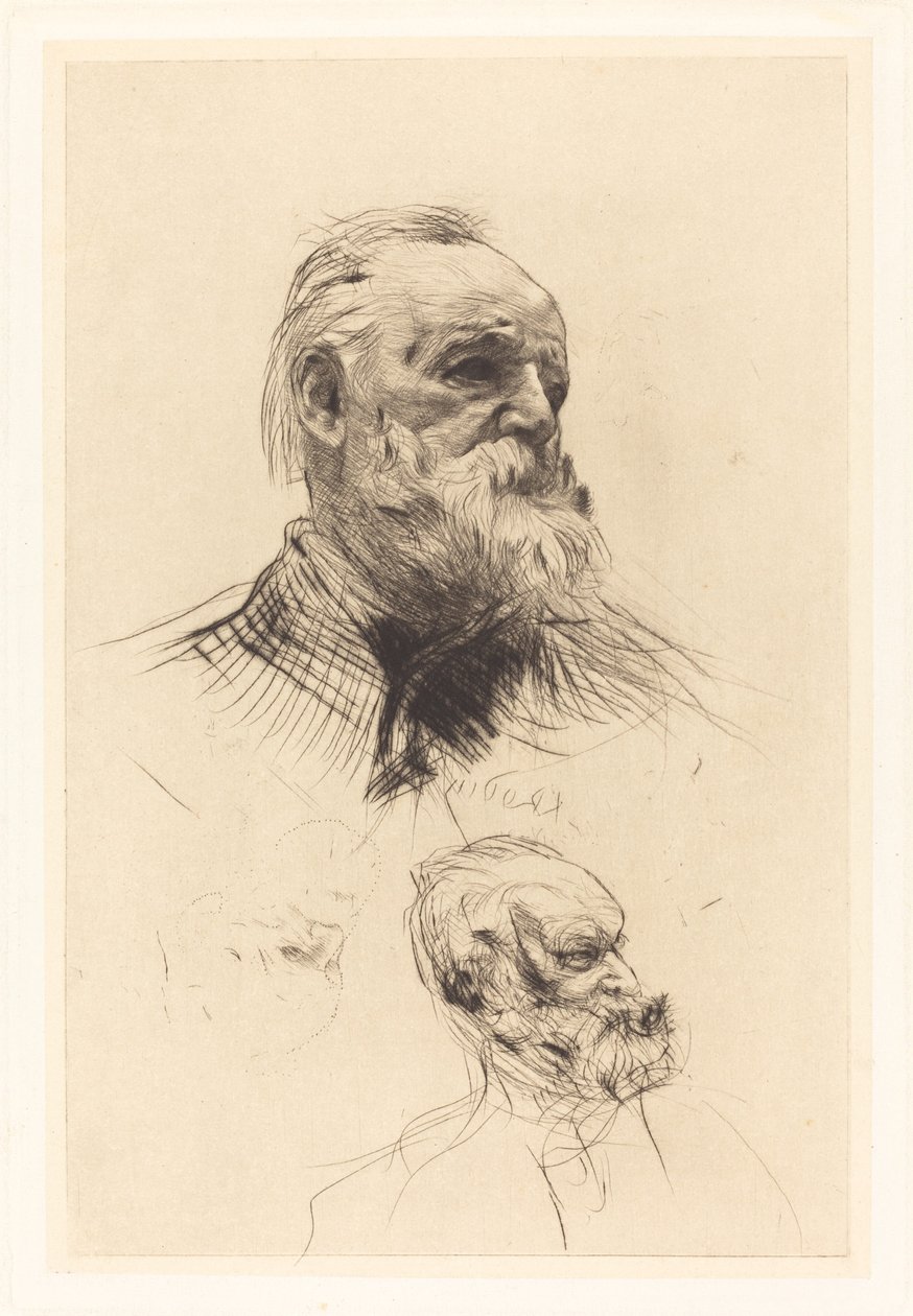 Victor Hugo, di tre quarti, 1884 da Auguste Rodin