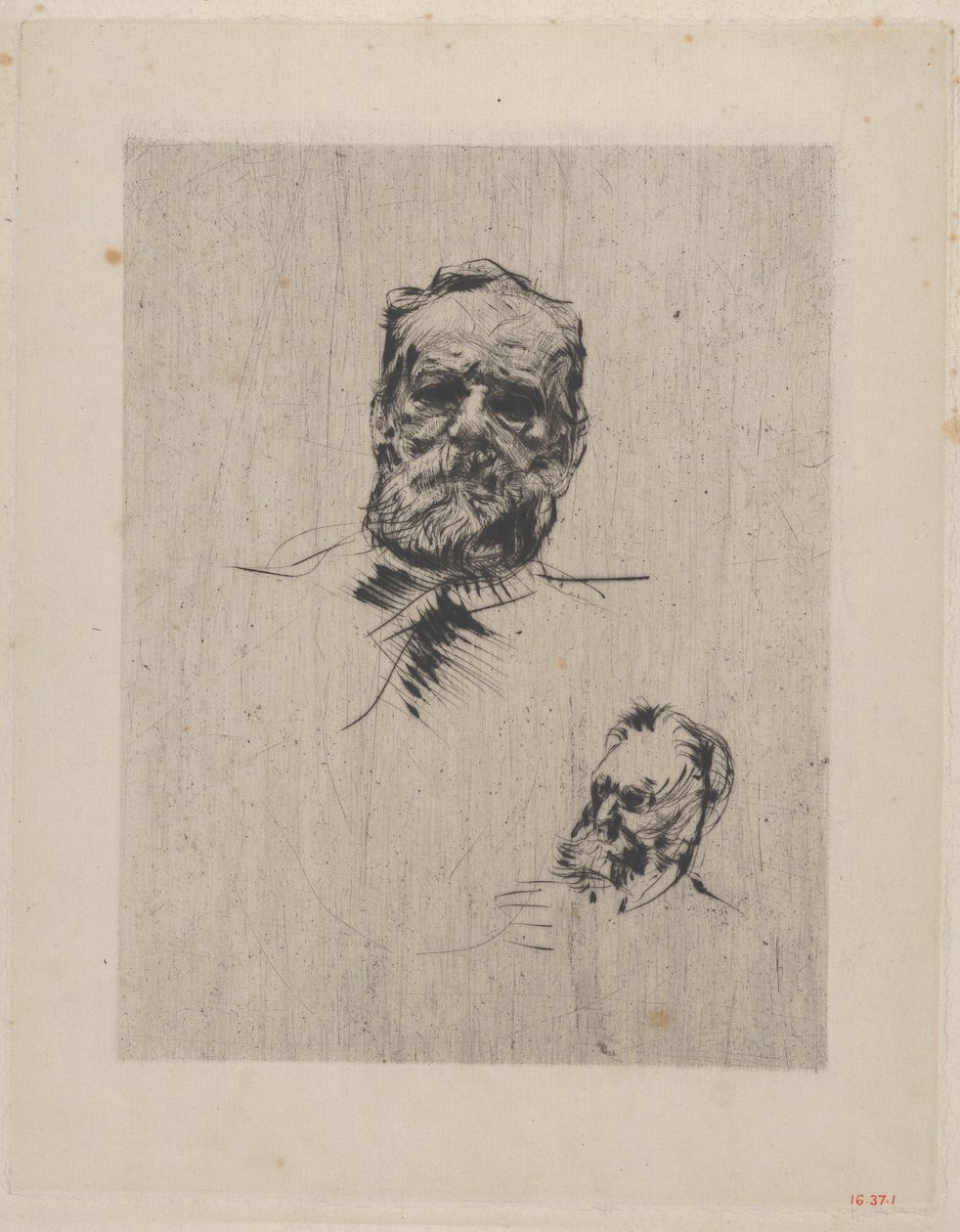 Victor Hugo di fronte, 1885 da Auguste Rodin