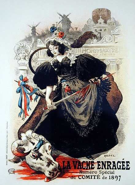 Riproduzione di un poster pubblicitario 