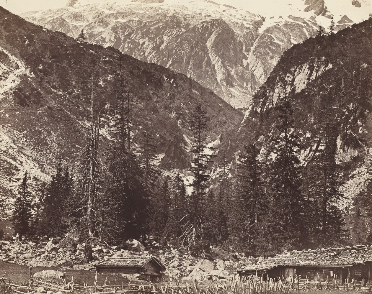 Chalet de Handeck, Valle di Hasli, Canton Berna, Svizzera da Auguste Rosalie Bisson