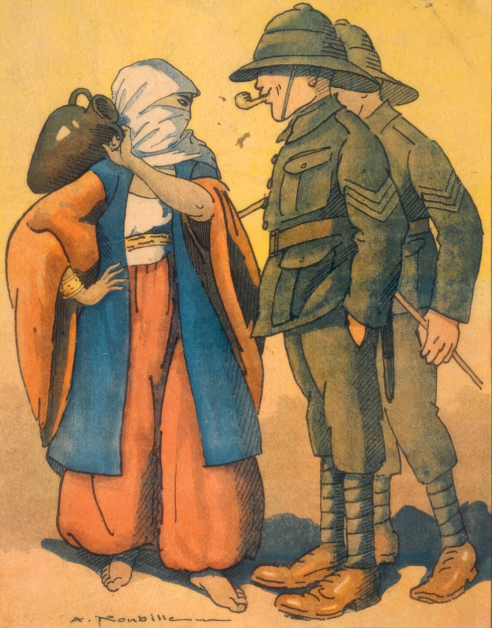1° Wk. / Medio Oriente / Caricatura / La Baionnette da Auguste Roubille
