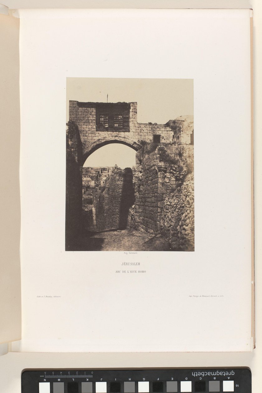 Arco di Ecce Homo, Gerusalemme da Auguste Salzmann