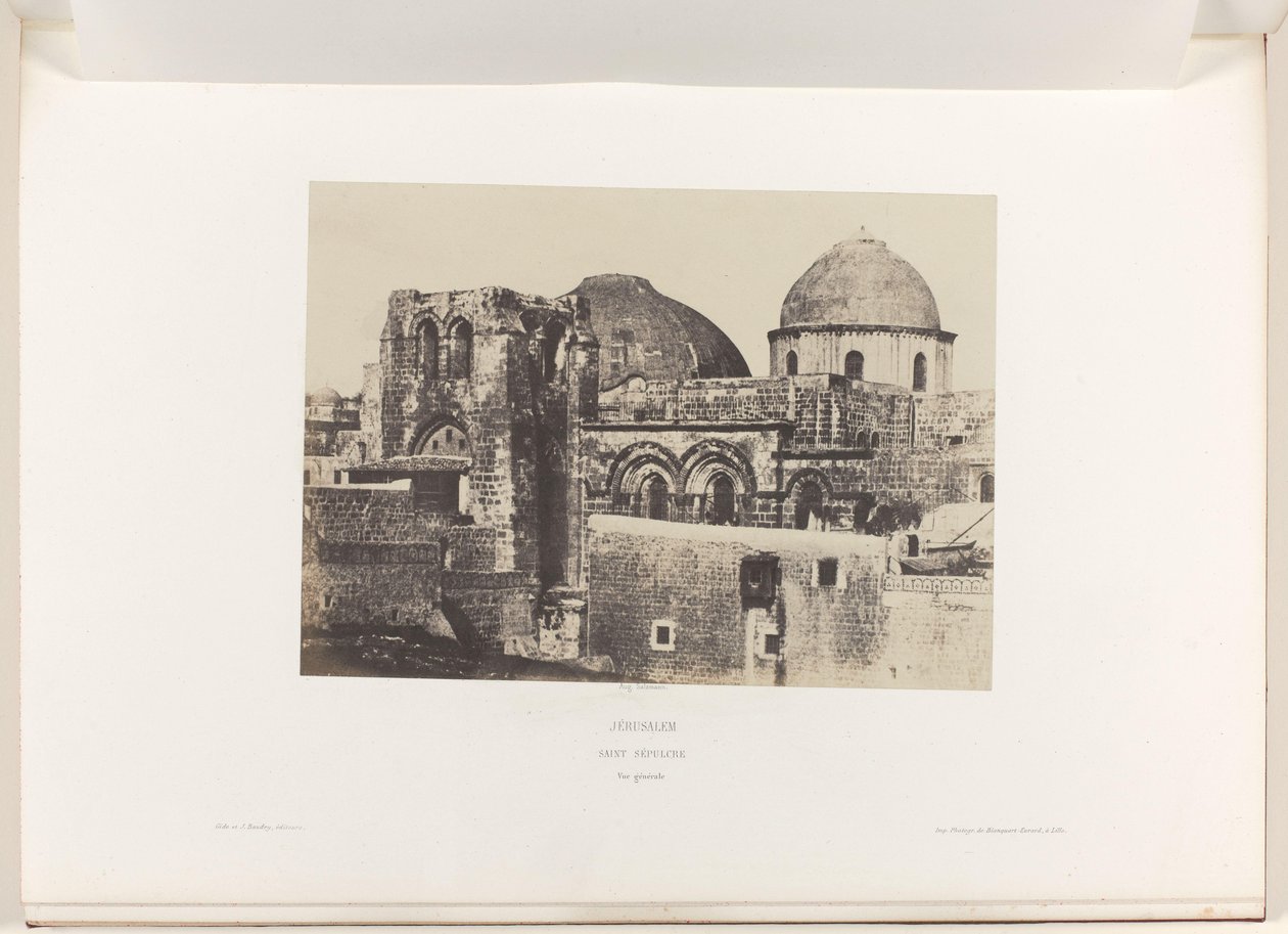 Vista della Chiesa del Santo Sepolcro a Gerusalemme da Auguste Salzmann
