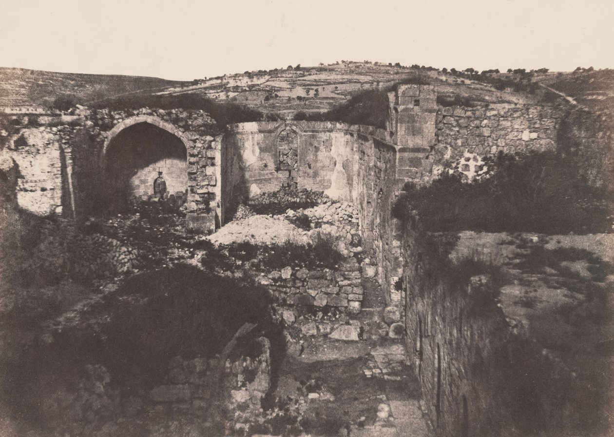 Gerusalemme: Église de Sainte Marie Madeleine (Gerusalemme: Chiesa di Santa Maria Maddalena),1854 (foto) da Auguste Salzmann