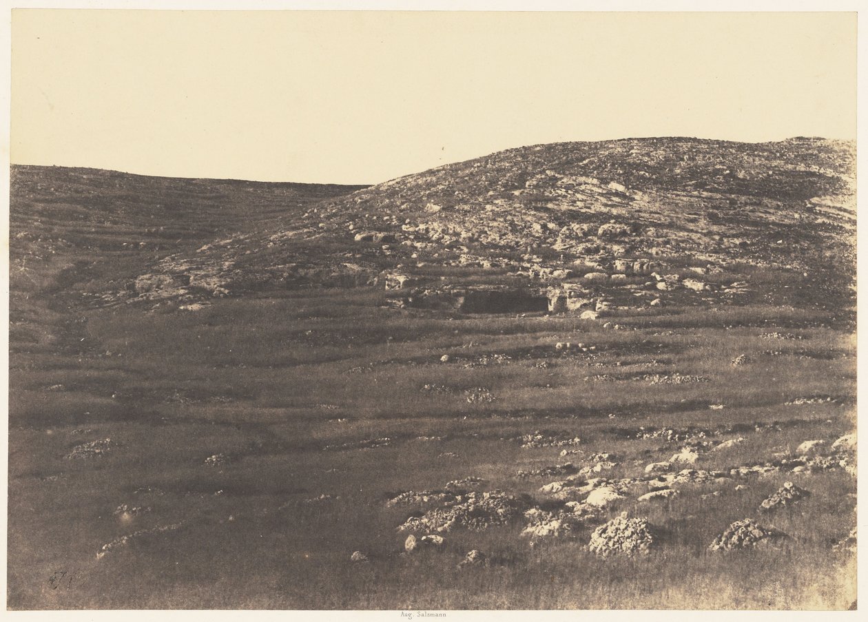 Gerusalemme. Tomba ebraica a tre miglia a nord-nord-ovest di Gerusalemme da Auguste Salzmann