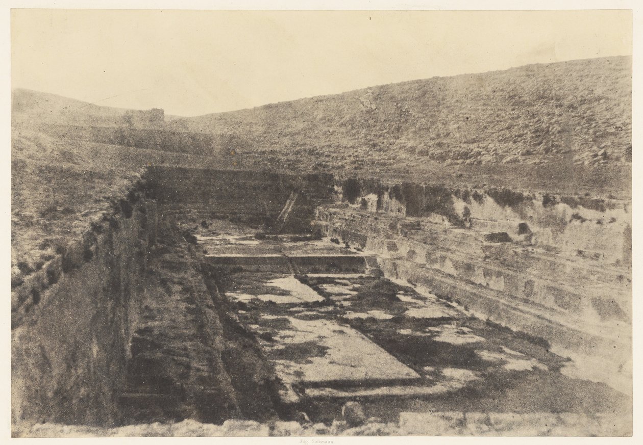 Gerusalemme. I bacini di Salomone. Dettagli da Auguste Salzmann