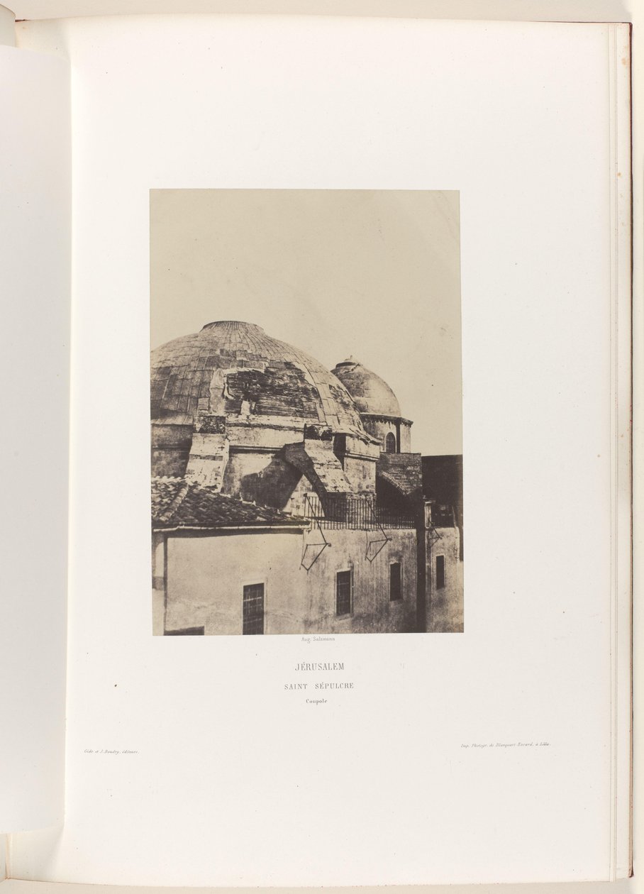 Cupola della Chiesa del Santo Sepolcro a Gerusalemme da Auguste Salzmann