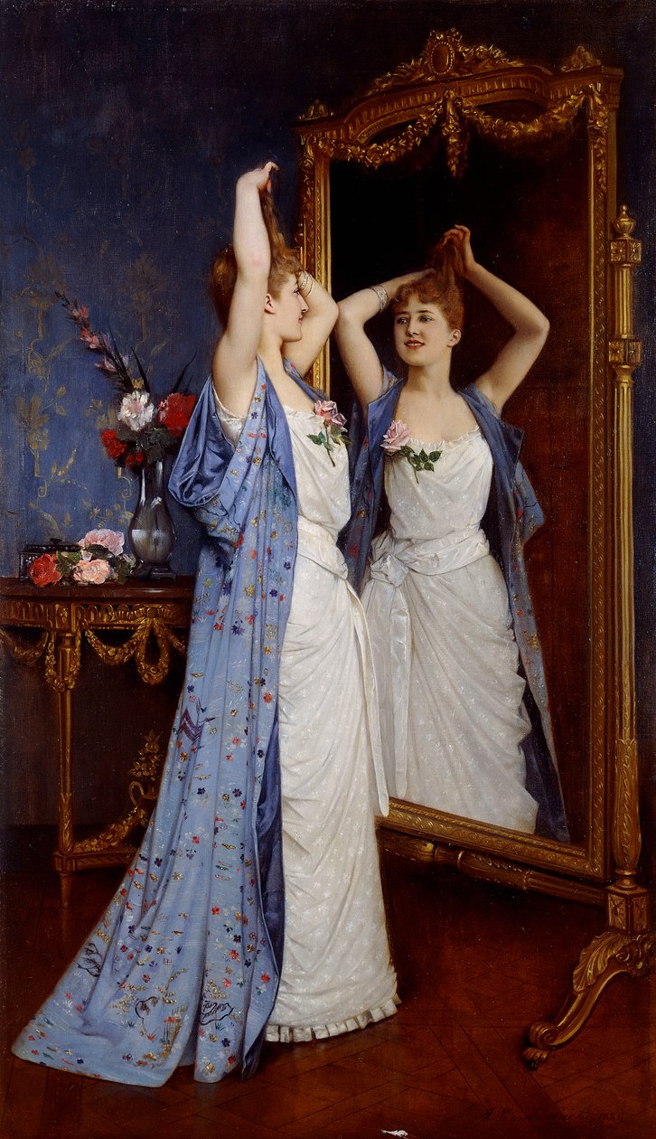 La toilette, 1889 da Auguste Toulmouche