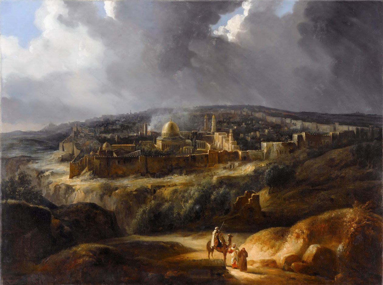 Gerusalemme vista dal Monte Giosafat da Auguste de Forbin