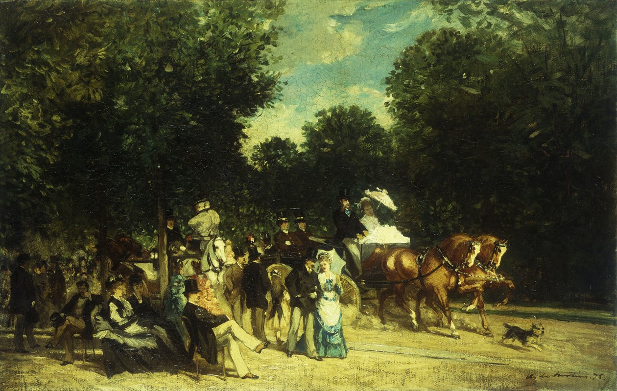 Una giornata al parco, 1875 da Auguste de Molins