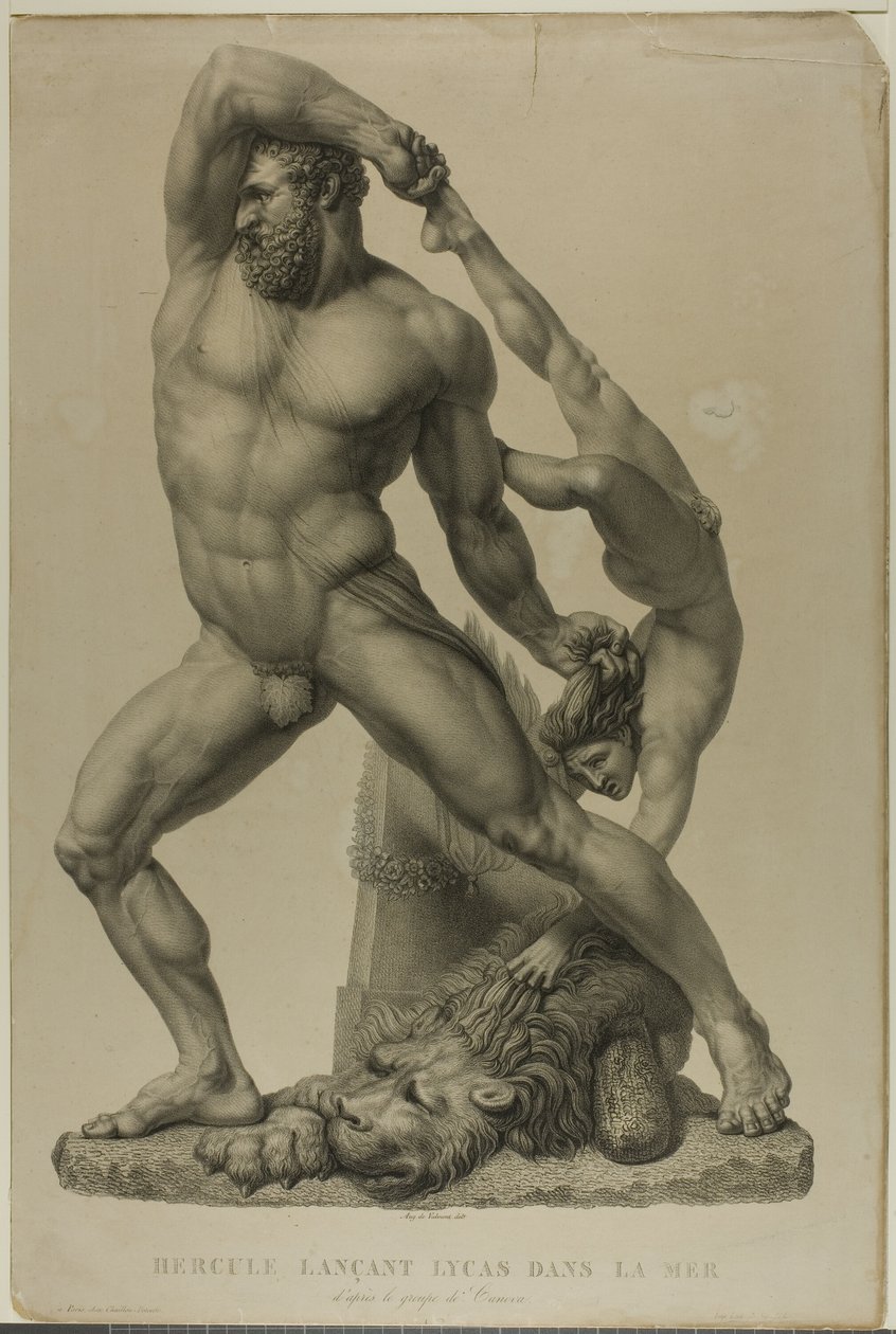 Ercole getta Lica in mare da Auguste de Valmont